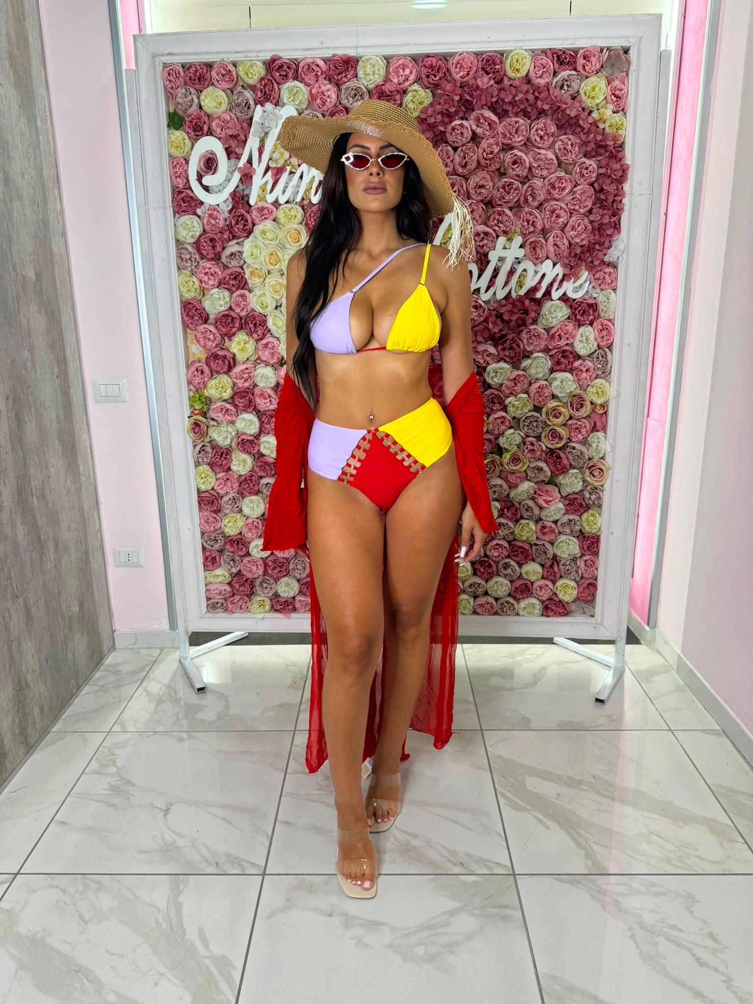 Copri costume manica Rouge