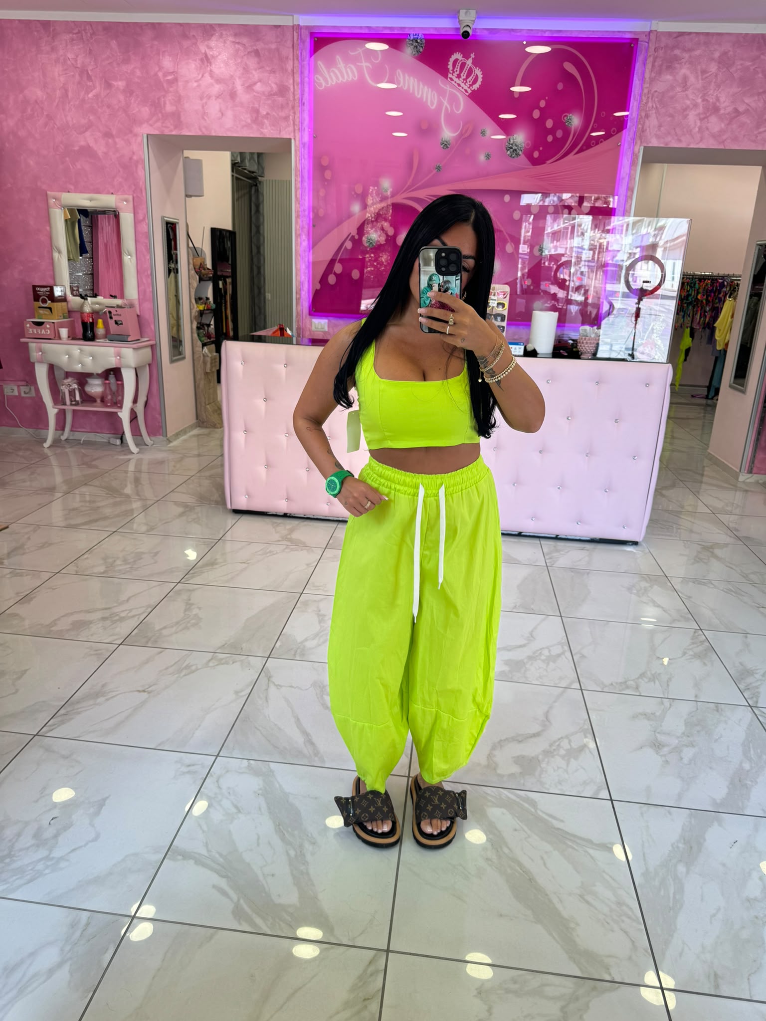 COORDINATO LIME FLUO