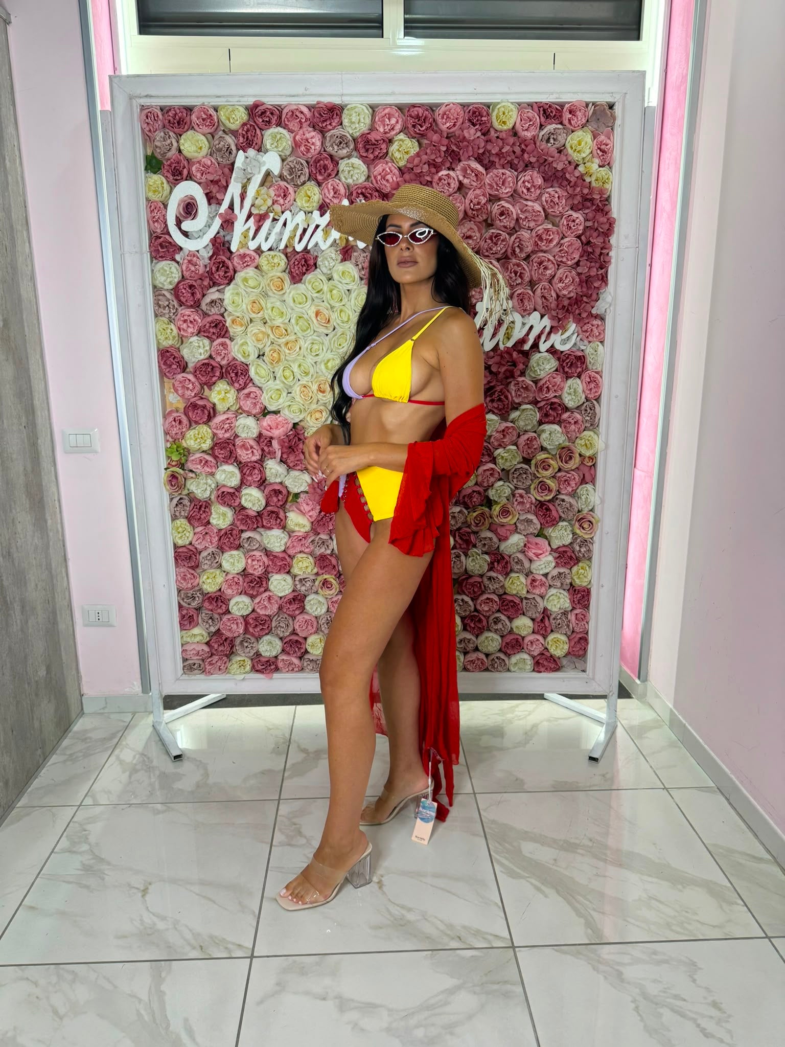 Copri costume manica Rouge