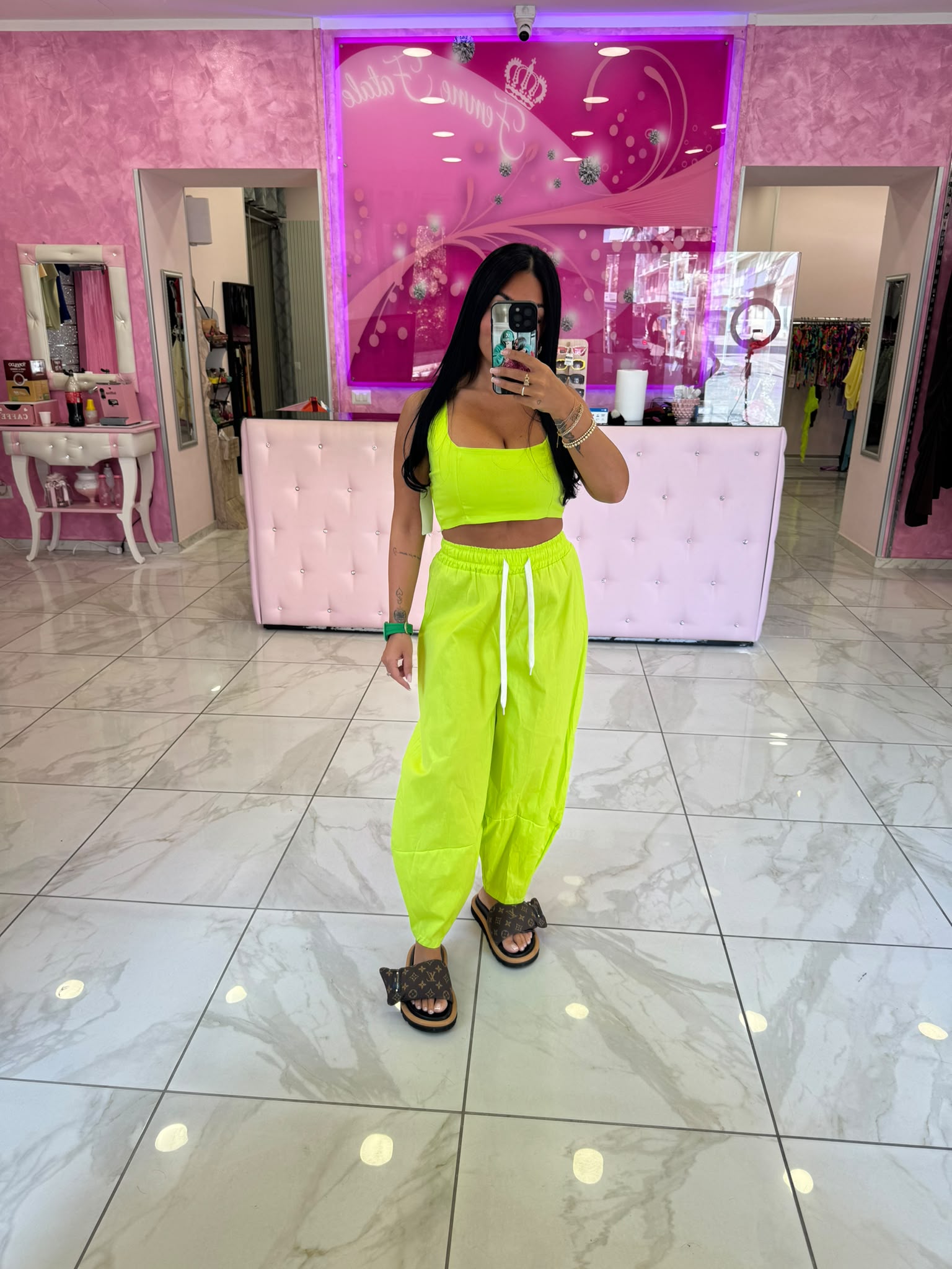 COORDINATO LIME FLUO